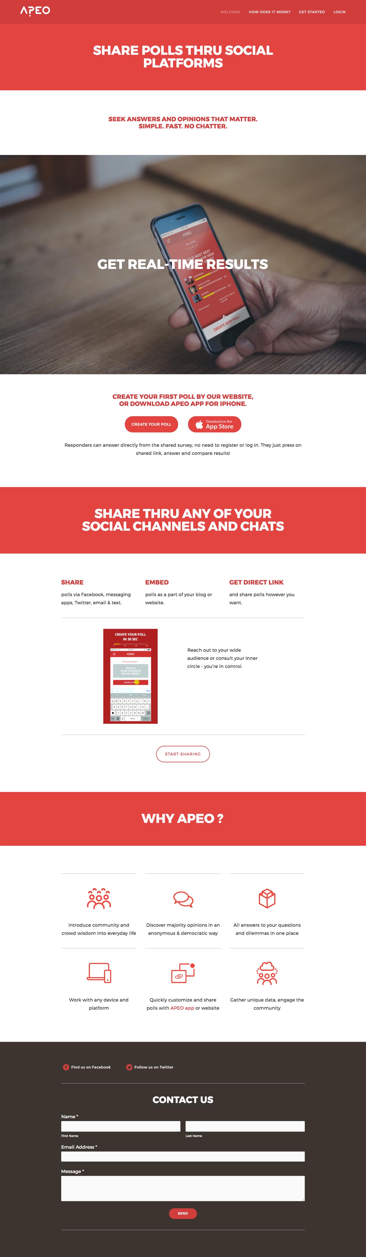 eCommerce website: APEO