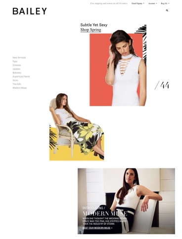 eCommerce website: Bailey44