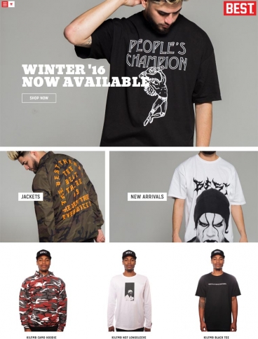 eCommerce website: Breezy Excursion