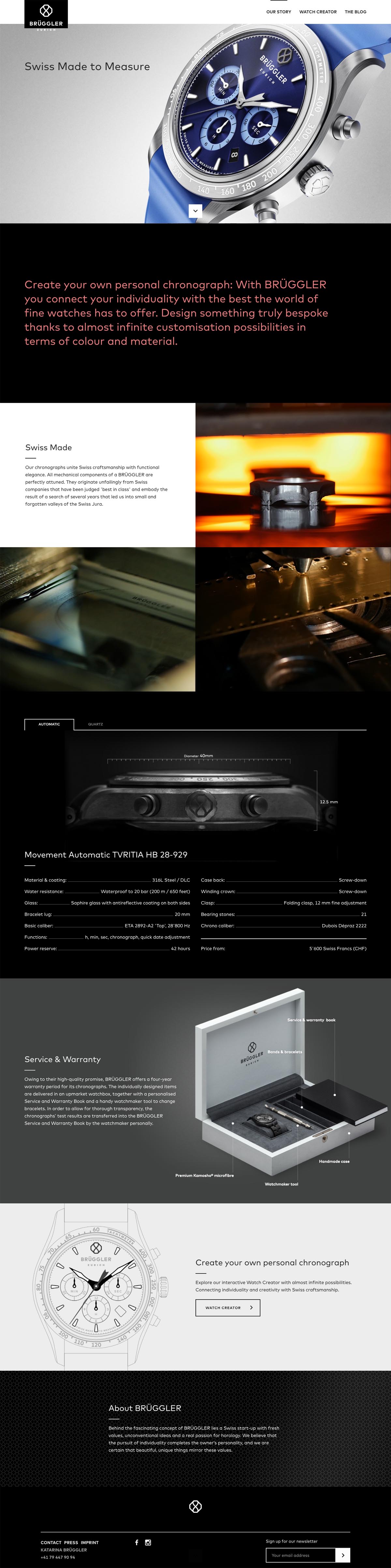 eCommerce website: Brüggler