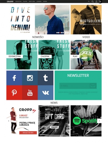 eCommerce website: Cropp