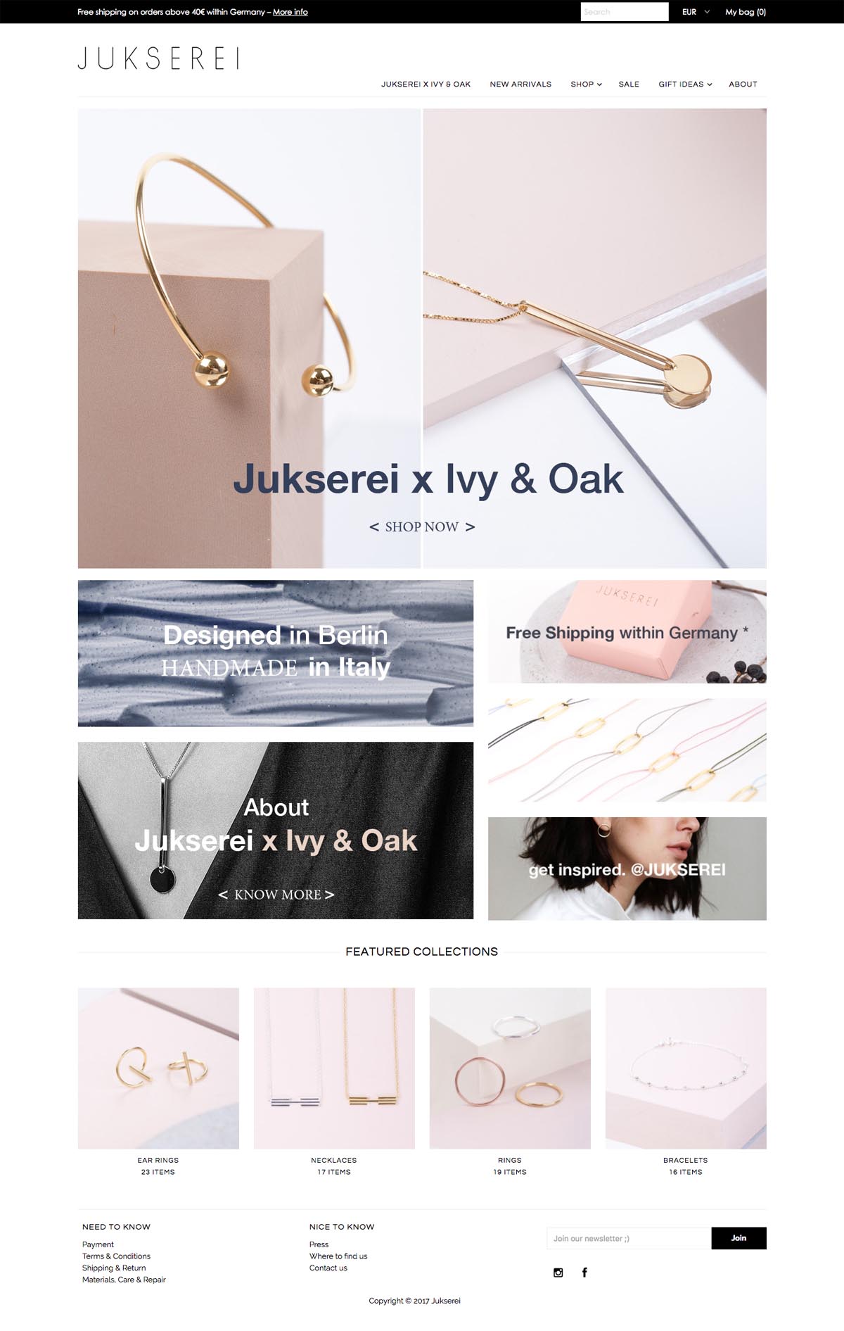 eCommerce website: Jukserei