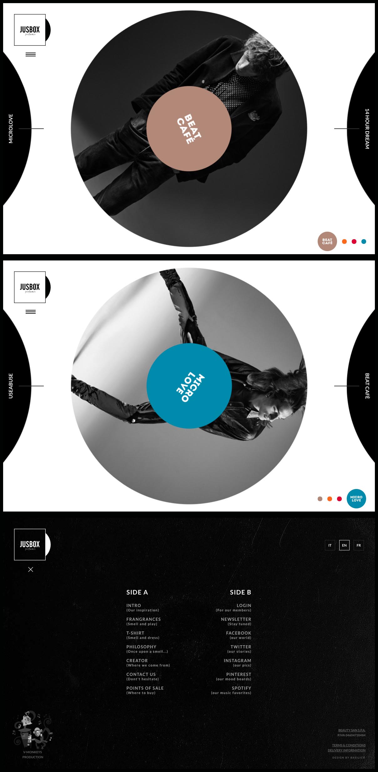 eCommerce website: Jusbox Perfumes