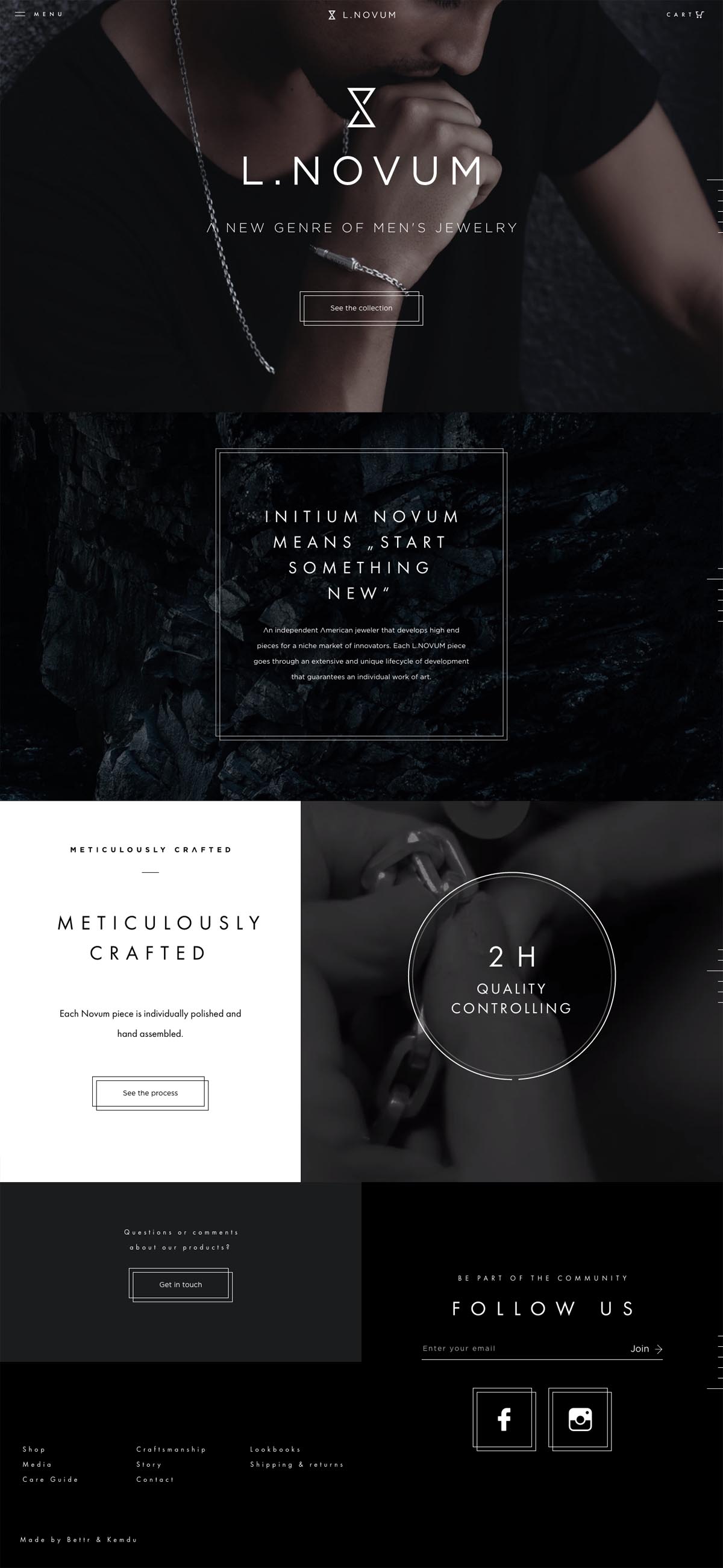 eCommerce website: L.Novum