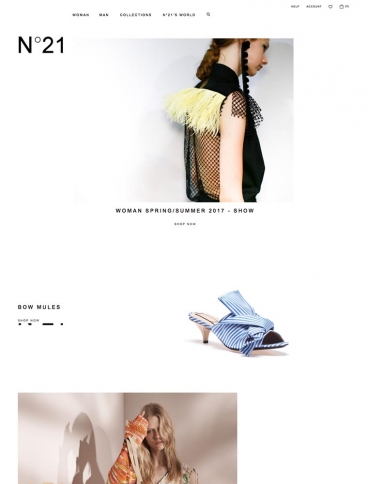 eCommerce website: N21