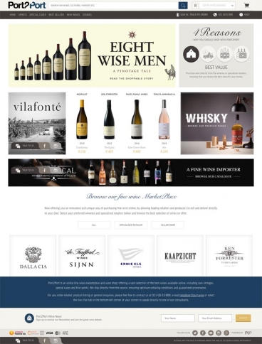 eCommerce website: Port2Port