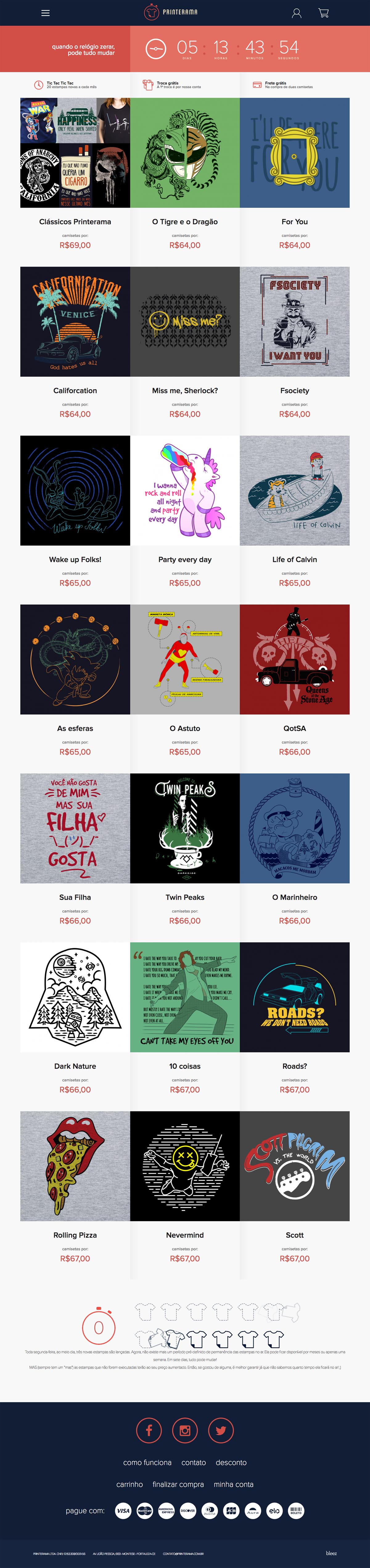 eCommerce website: Printerama