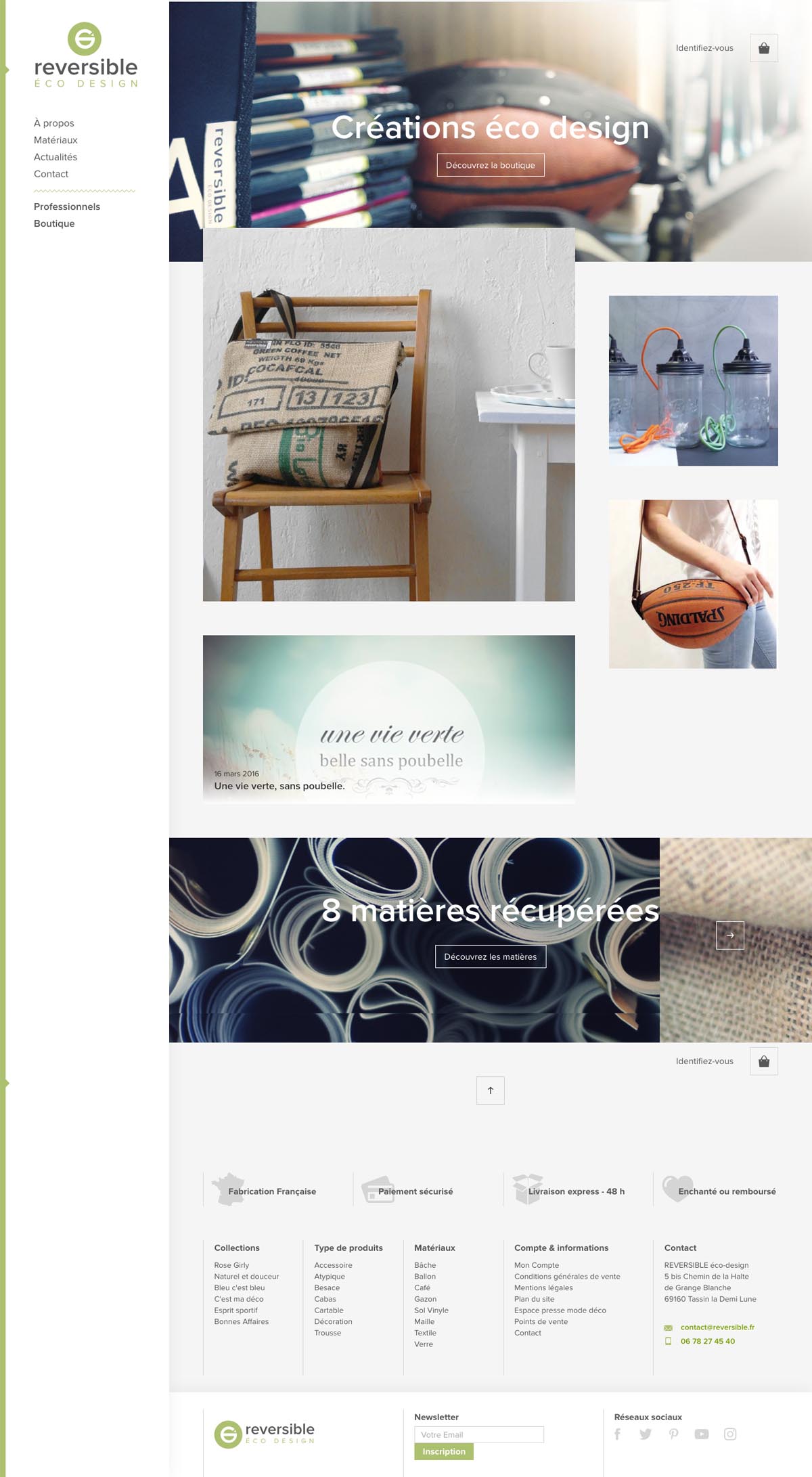 eCommerce website: Reversible