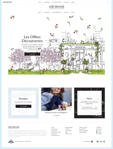 eCommerce website: Sabé Masson