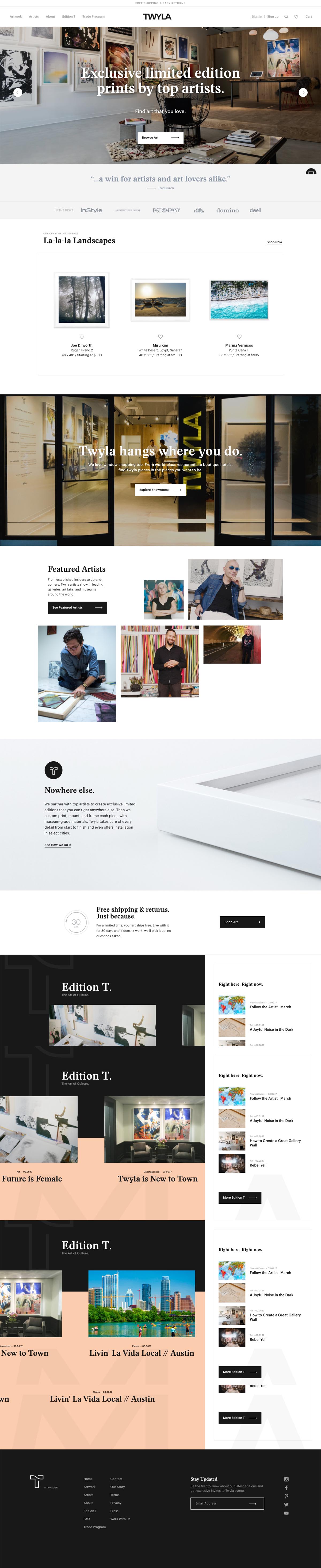 eCommerce website: Twyla