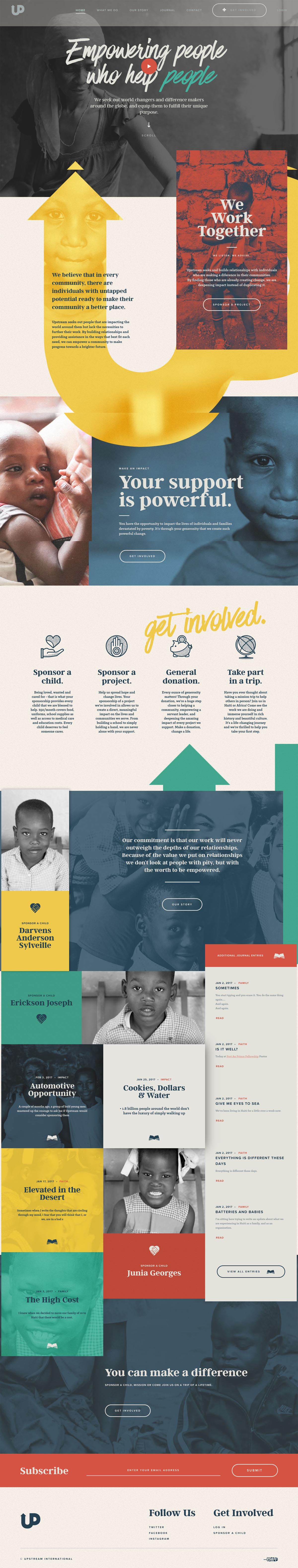 eCommerce website: UPstream