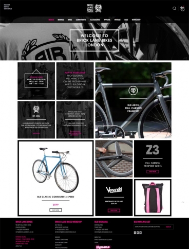 eCommerce website: Brick Lane Bikes