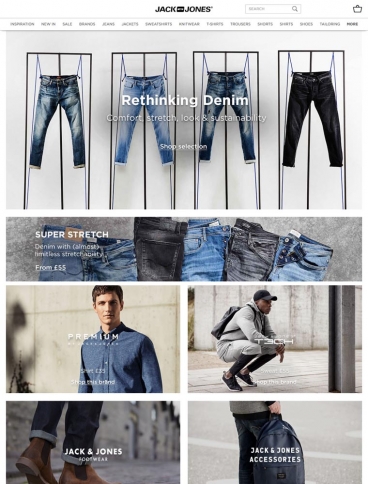 eCommerce website: JACK & JONES