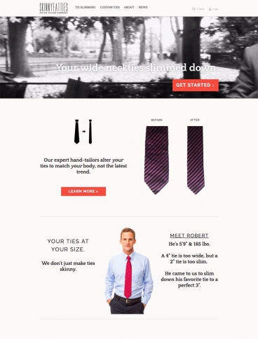 eCommerce website: Air Tailor
