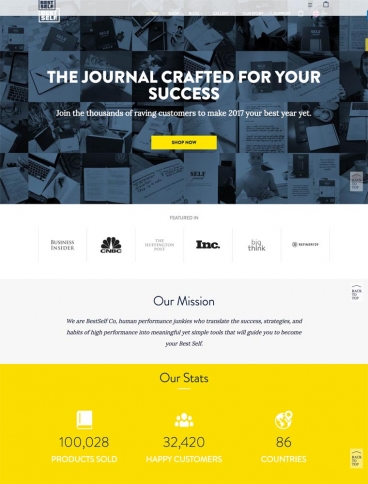 eCommerce website: BestSelf Co