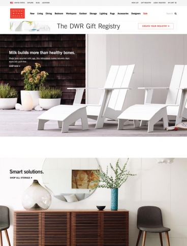 eCommerce website: Design Within Reach