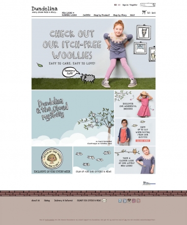 eCommerce website: Dundelina