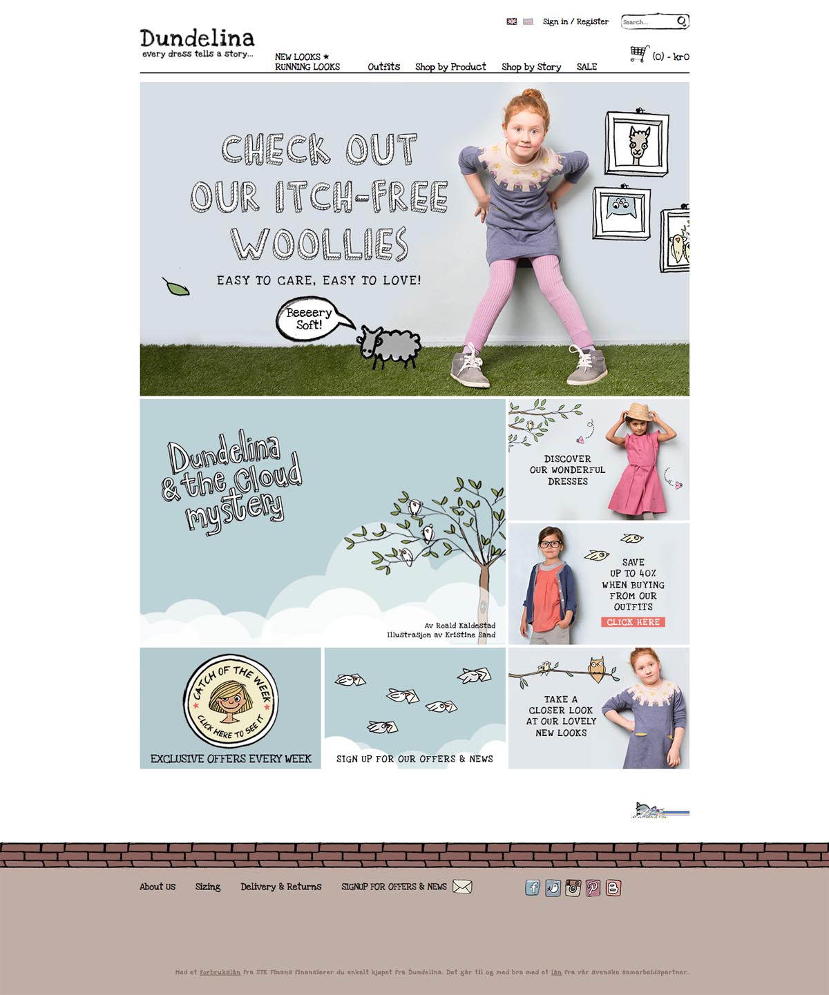 eCommerce website: Dundelina