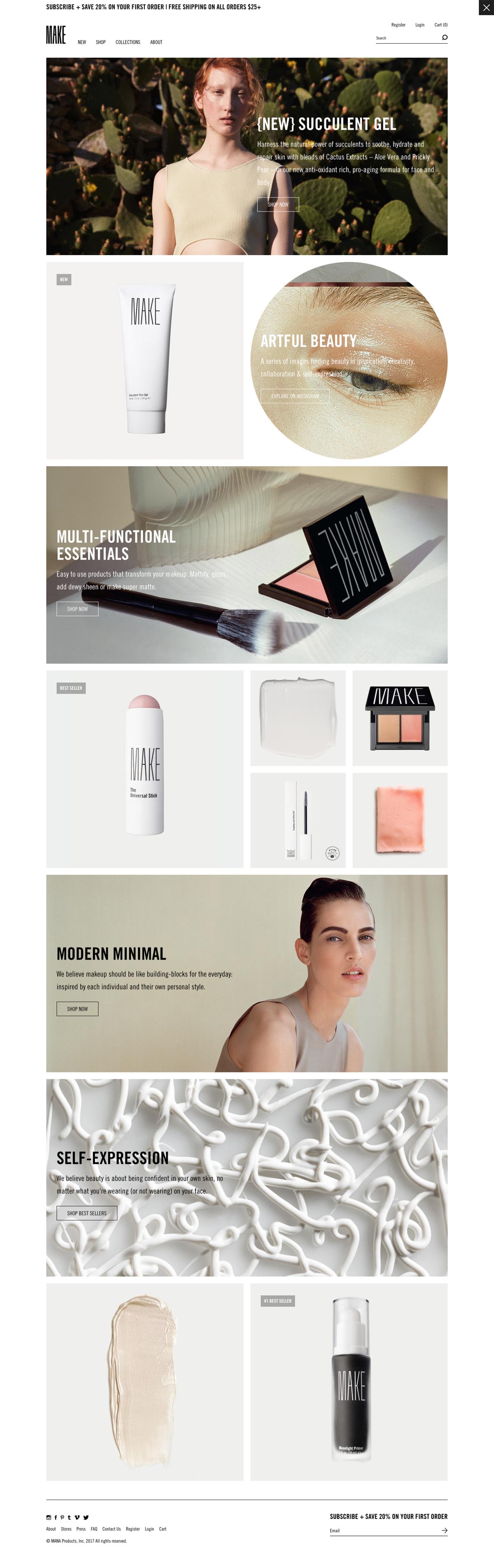 eCommerce website: MAKE