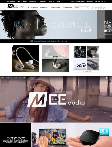 eCommerce website: MEE audio