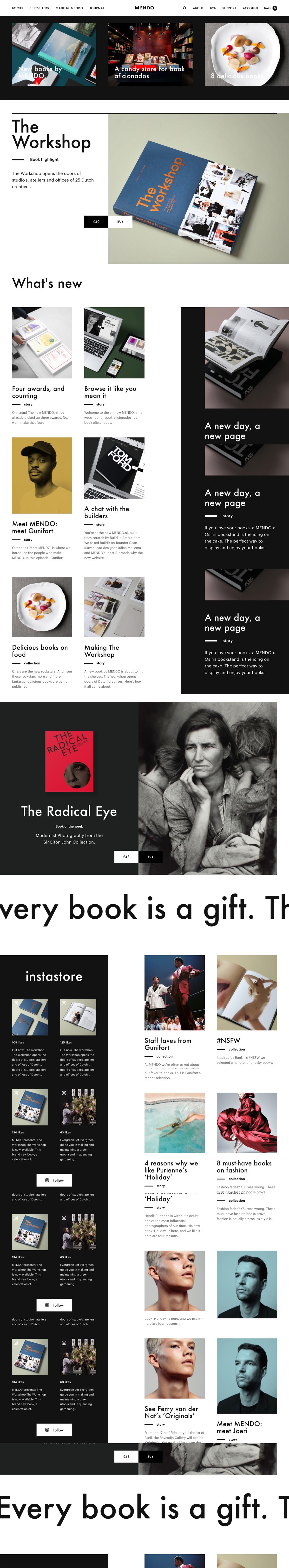 eCommerce website: Mendo