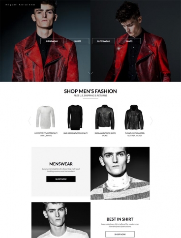 eCommerce website: Miguel Antoinne