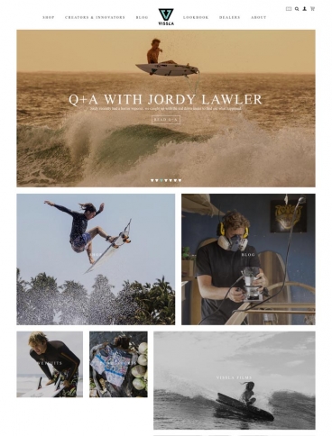 eCommerce website: VISSLA
