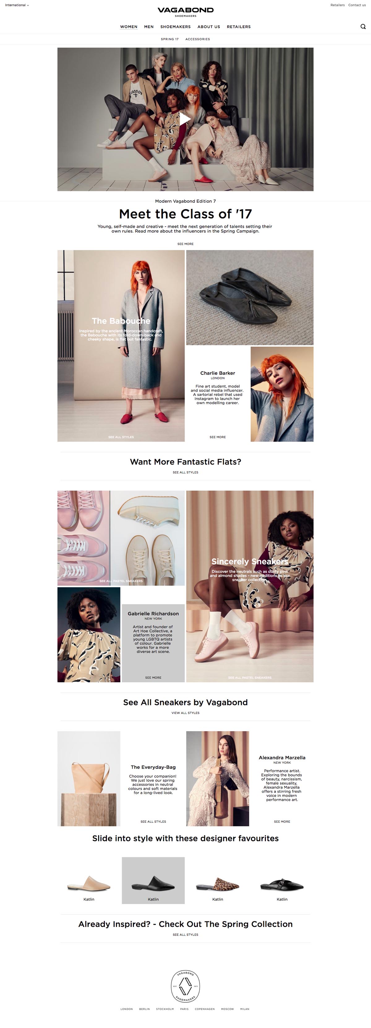 eCommerce website: Vagabond