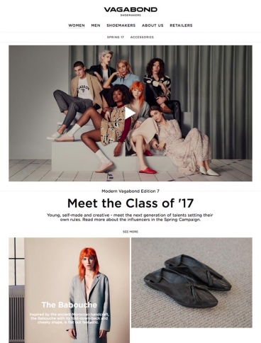 eCommerce website: Vagabond