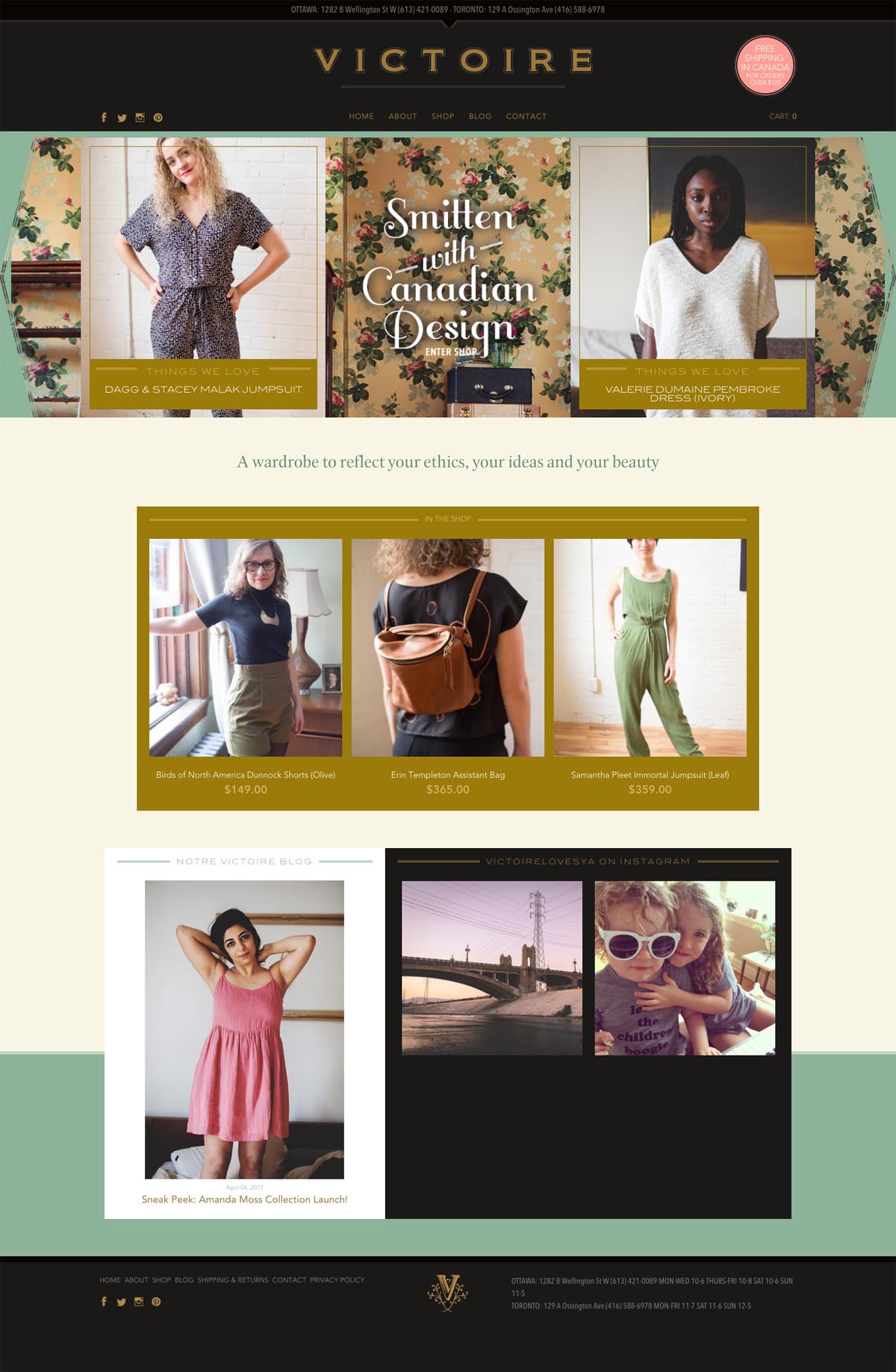 eCommerce website: Victoire