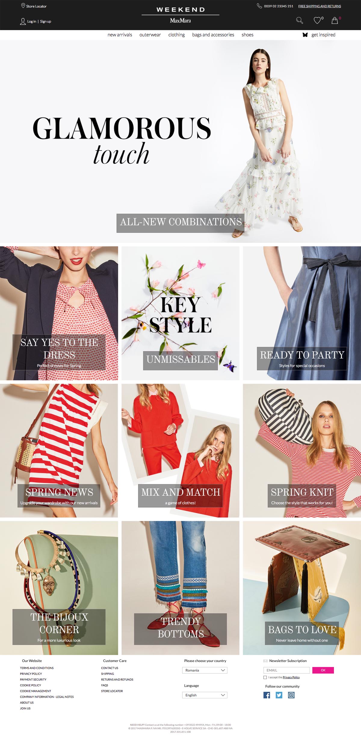 eCommerce website: Weekend Max Mara