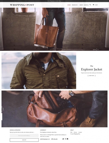 eCommerce website: Whipping Post