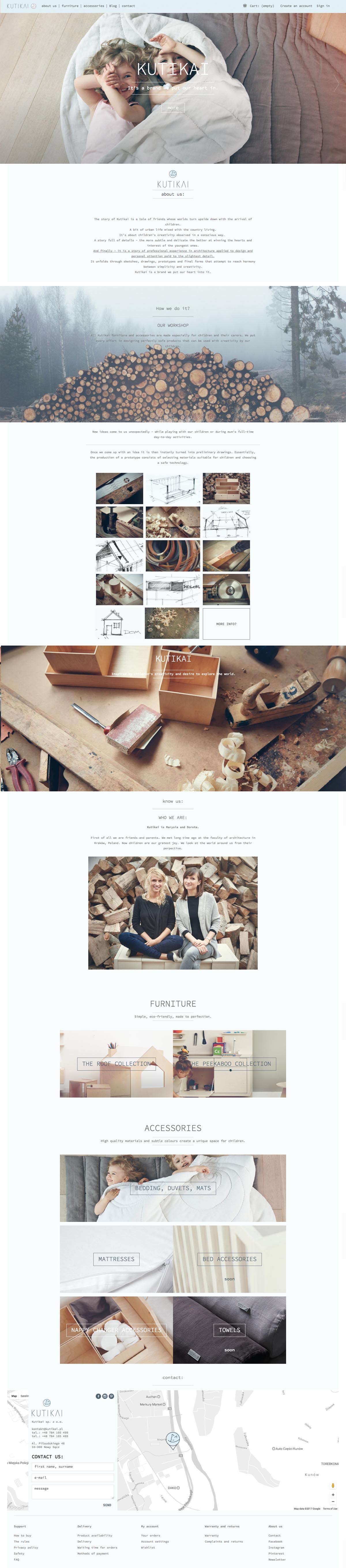 eCommerce website: Kutikai