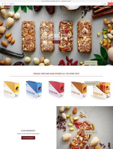 eCommerce website: Mammoth Bar