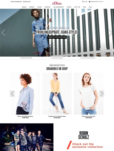 eCommerce website: s.Oliver