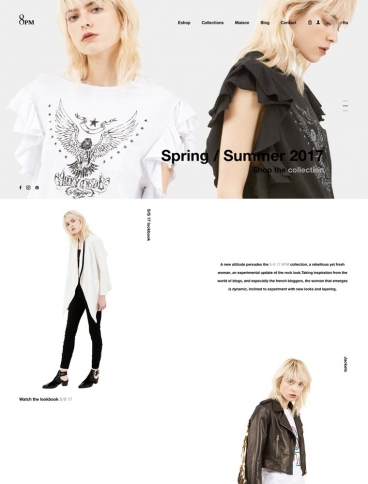 eCommerce website: 8PM