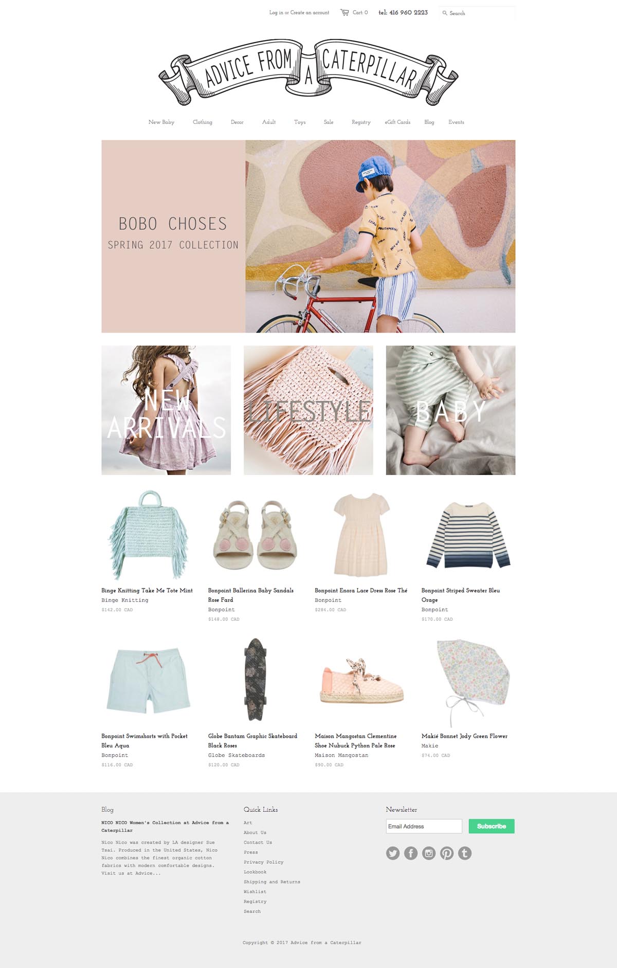 eCommerce website: Advice From a Caterpillar