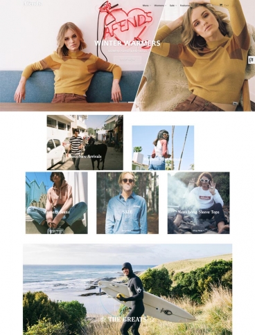 eCommerce website: Afends