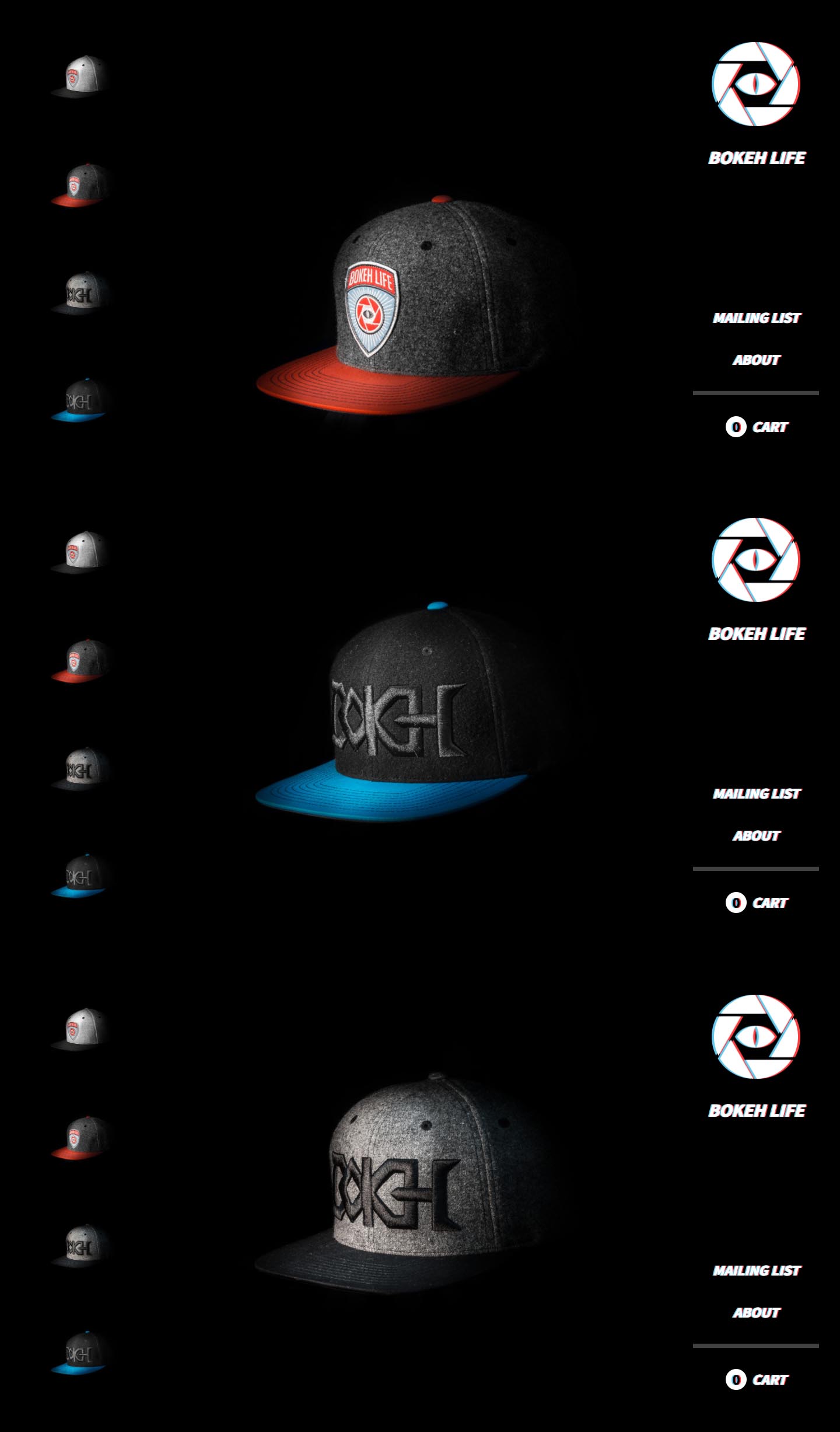 eCommerce website: Bokeh Life