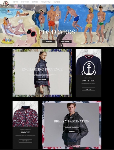 eCommerce website: Moncler