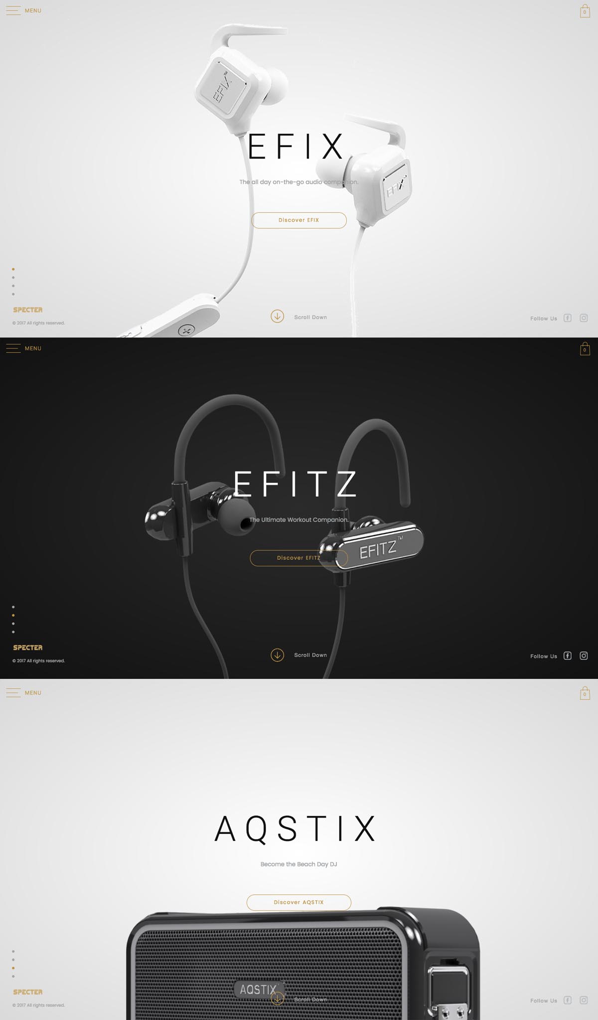 eCommerce website: Specter Wireless