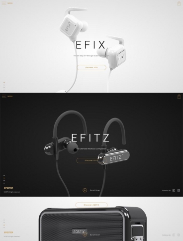 eCommerce website: Specter Wireless