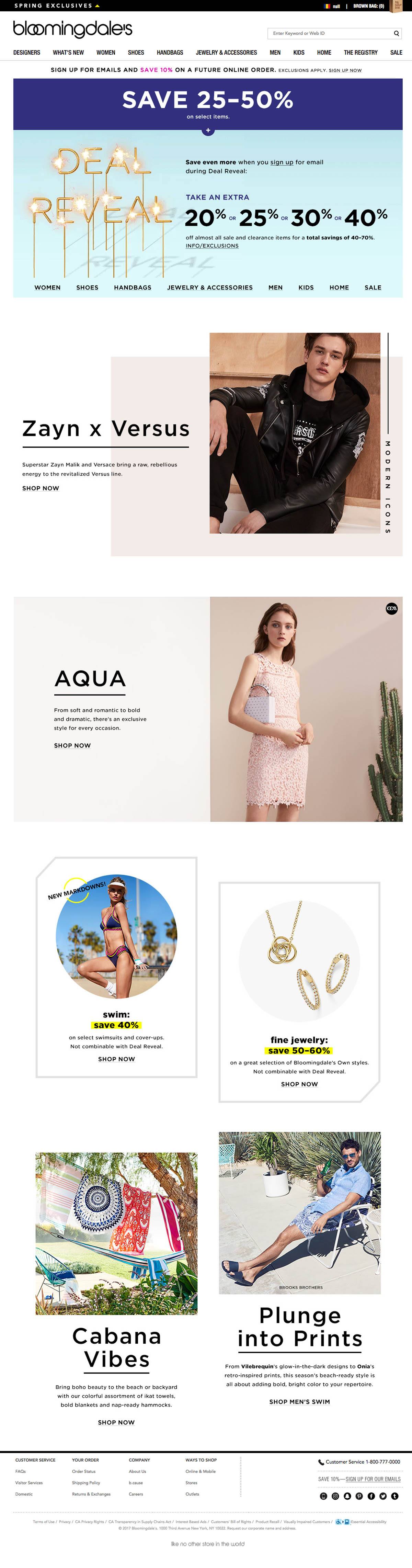 eCommerce website: Bloomingdale’s