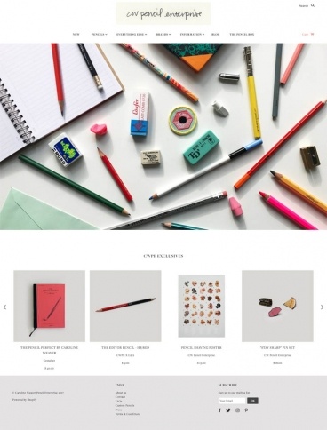 eCommerce website: CW Pencil