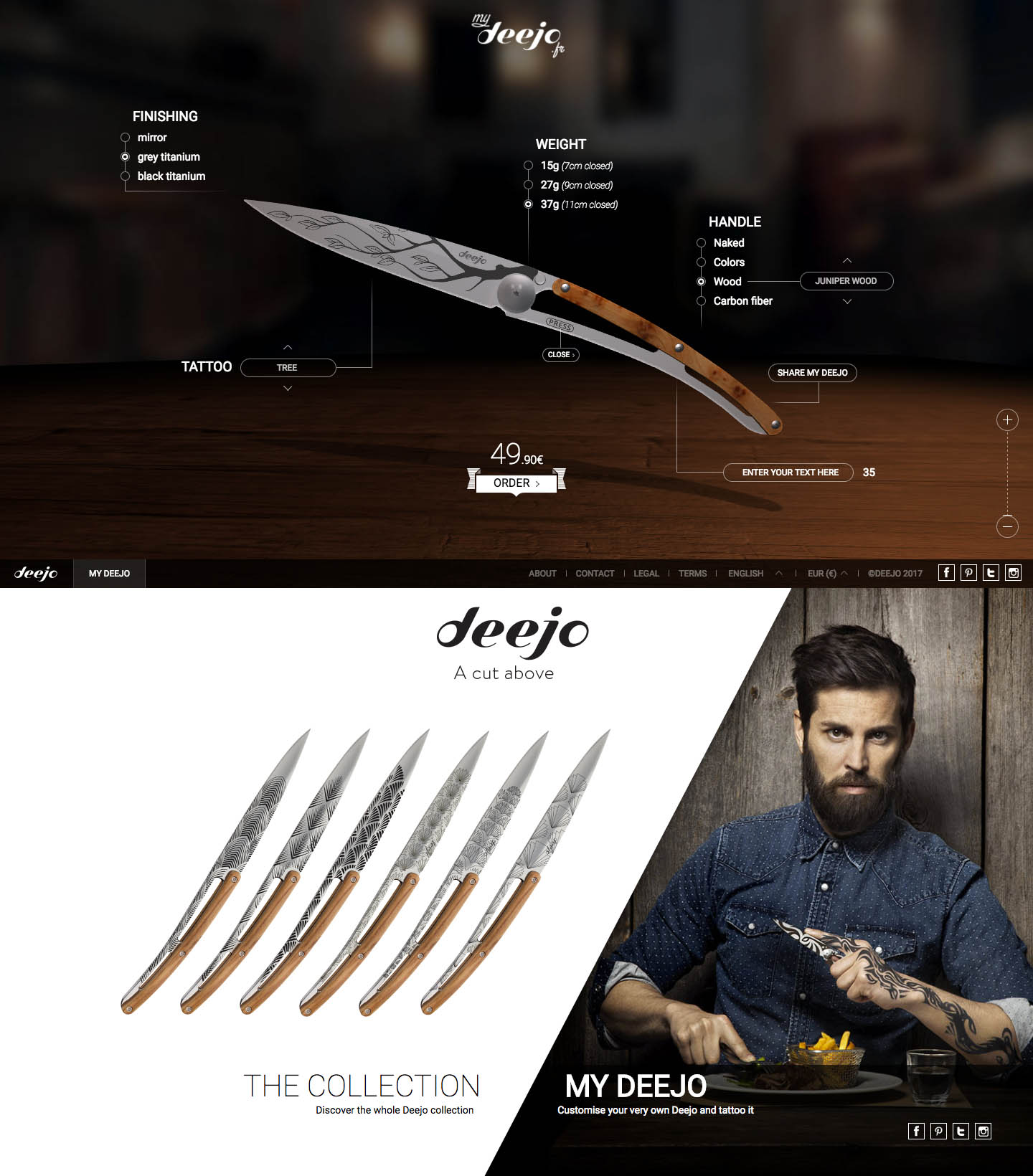 eCommerce website: Deejo