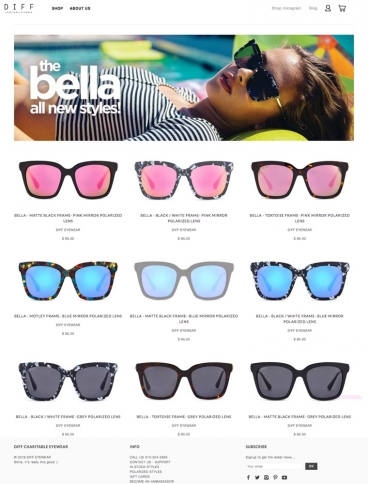 eCommerce website: DIFF