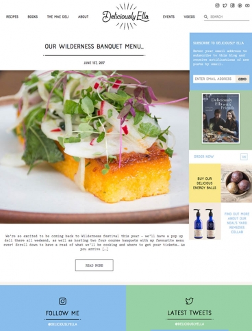 eCommerce website: Deliciously Ella