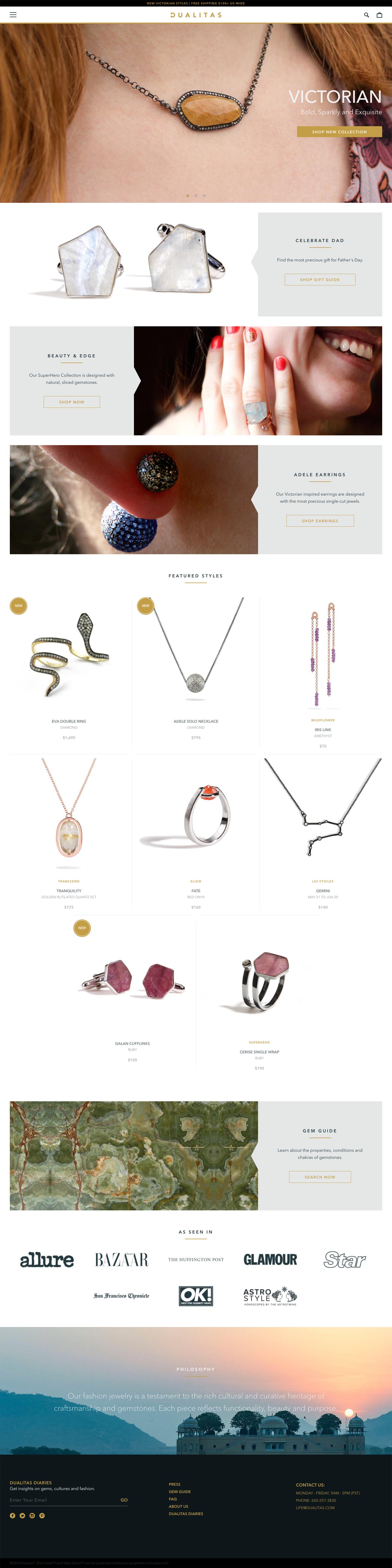 eCommerce website: Dualitas