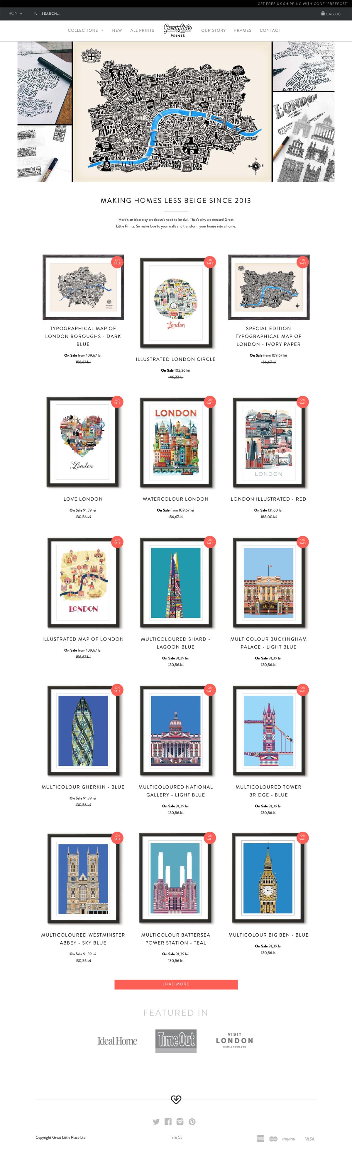 eCommerce website: Great Little Place