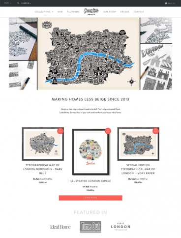 eCommerce website: Great Little Place